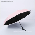 Windproof Stock Travel 3 Fold Umbrella with Anti UV